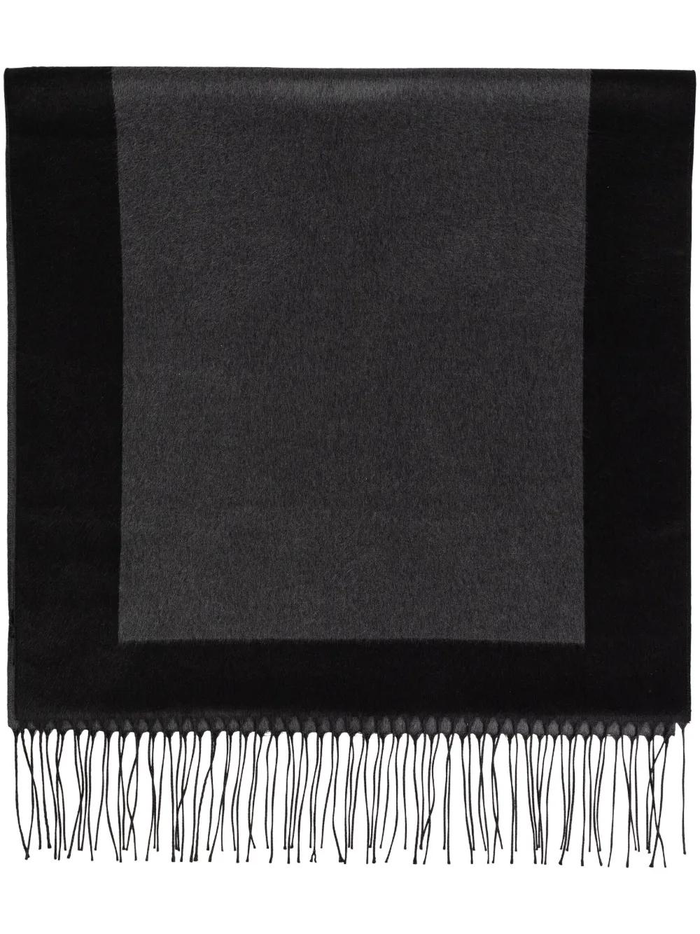 Cassandre Jacquard Silk Scarf In Dark Grey