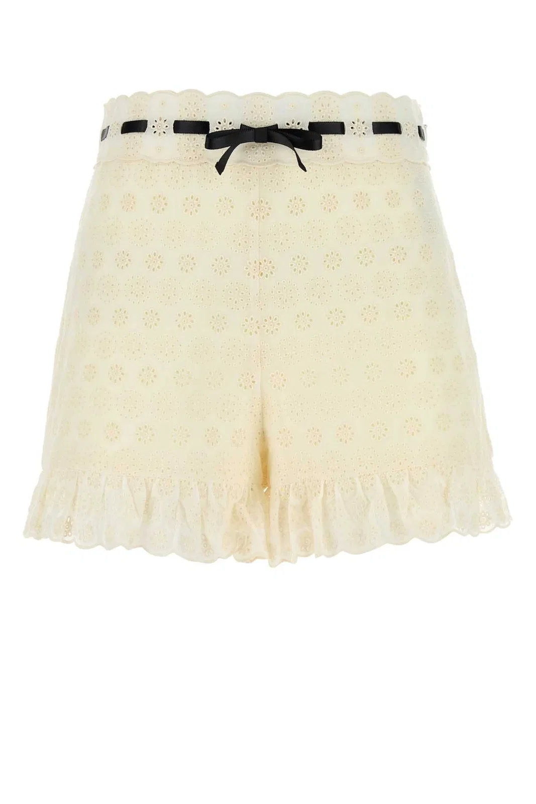 Ivory Lace Shorts