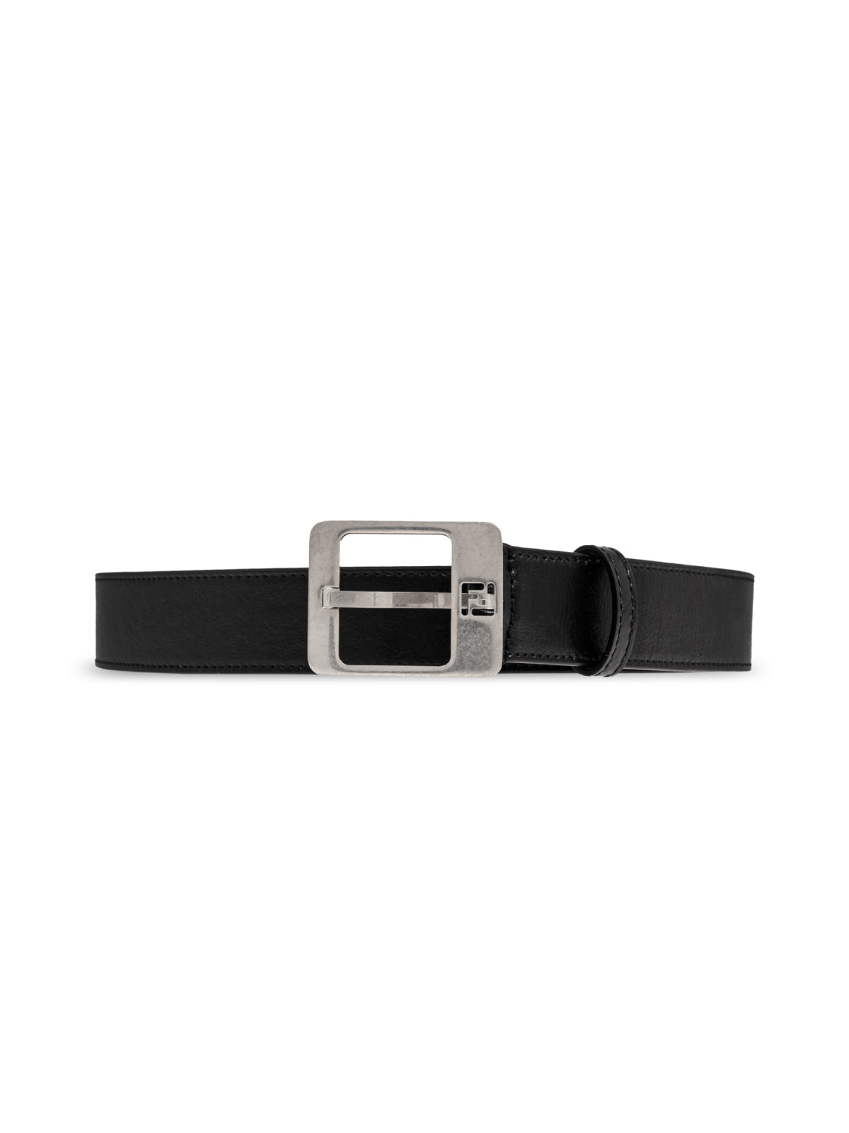 Ff Monogram Buckle Leather Belt