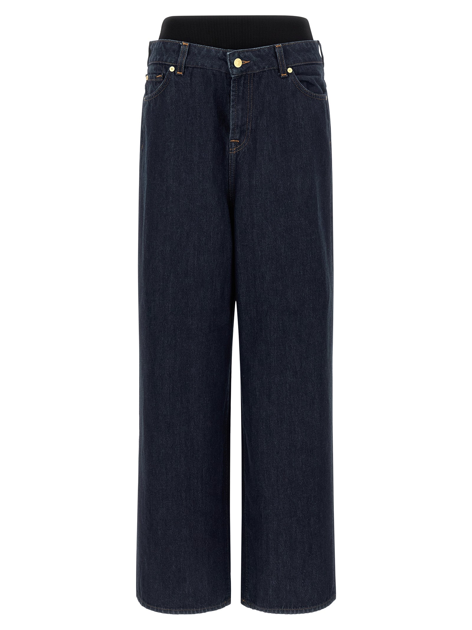 'Banded Slouchy Wide' Jeans