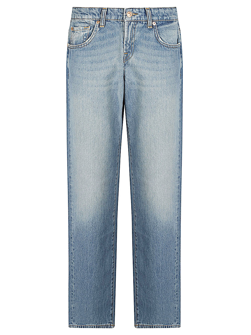 Low Straight Denim Jeans