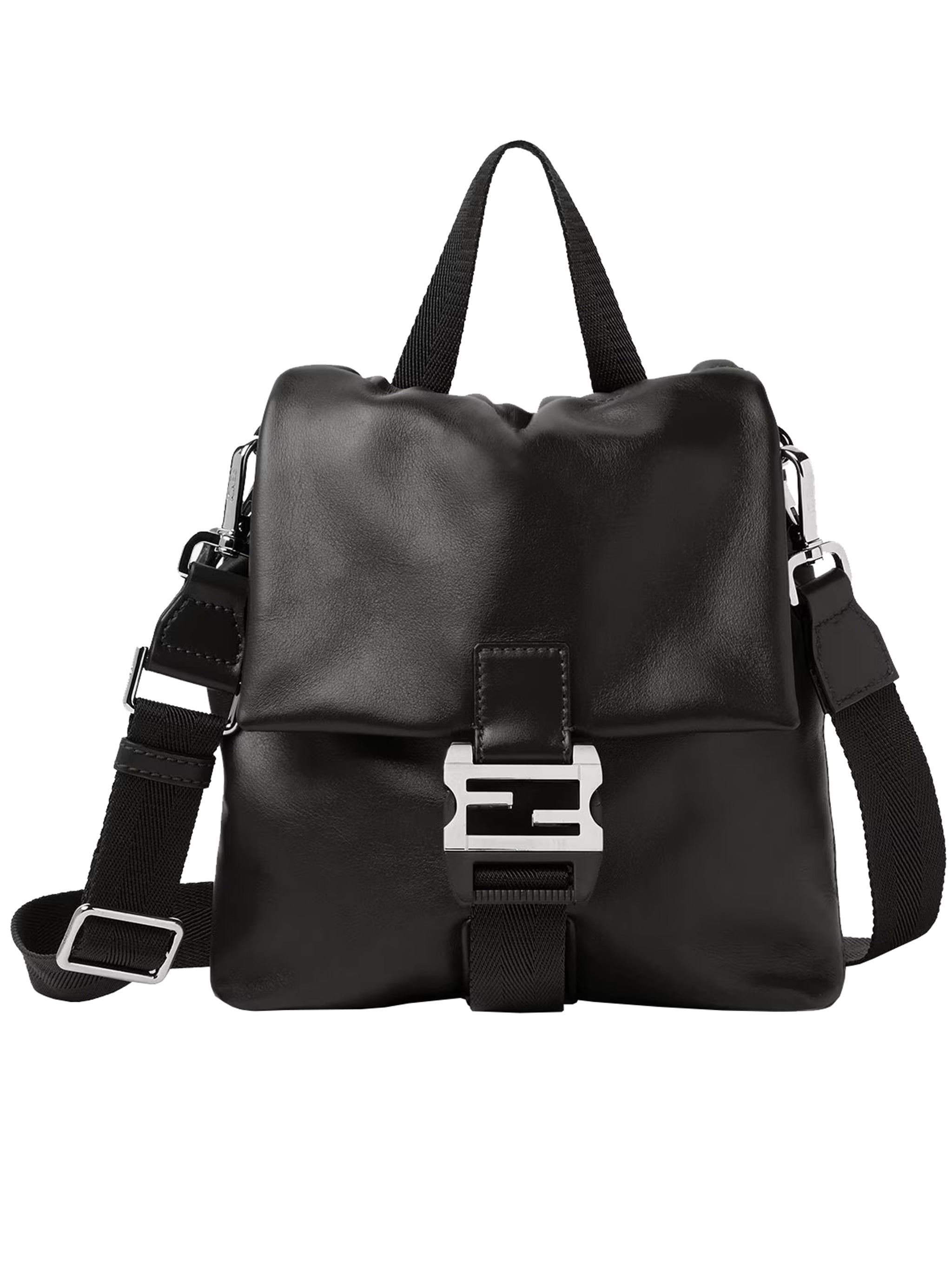 Black Leather Crossbody Bag