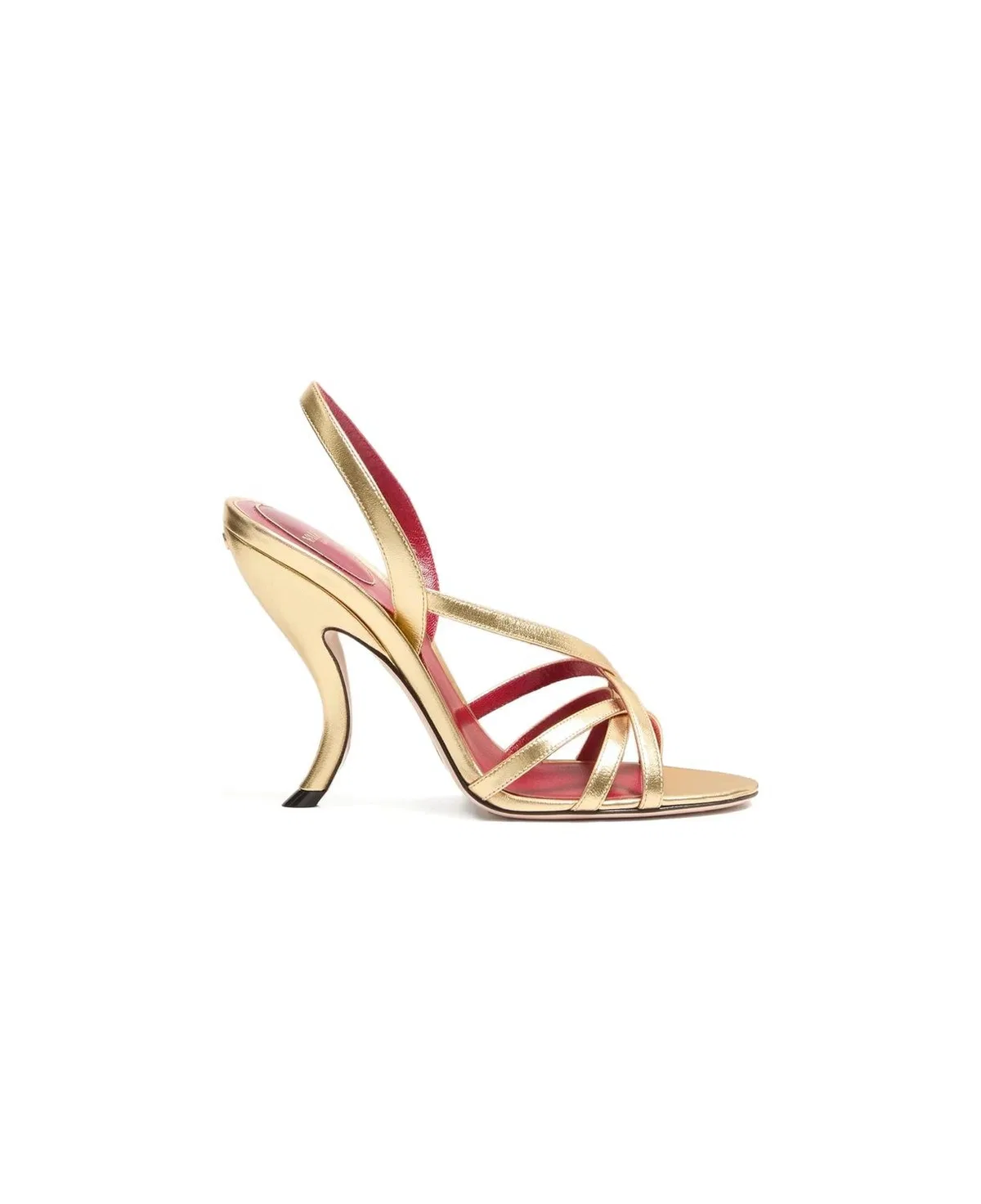 Fetishique Sandals Gold Leather