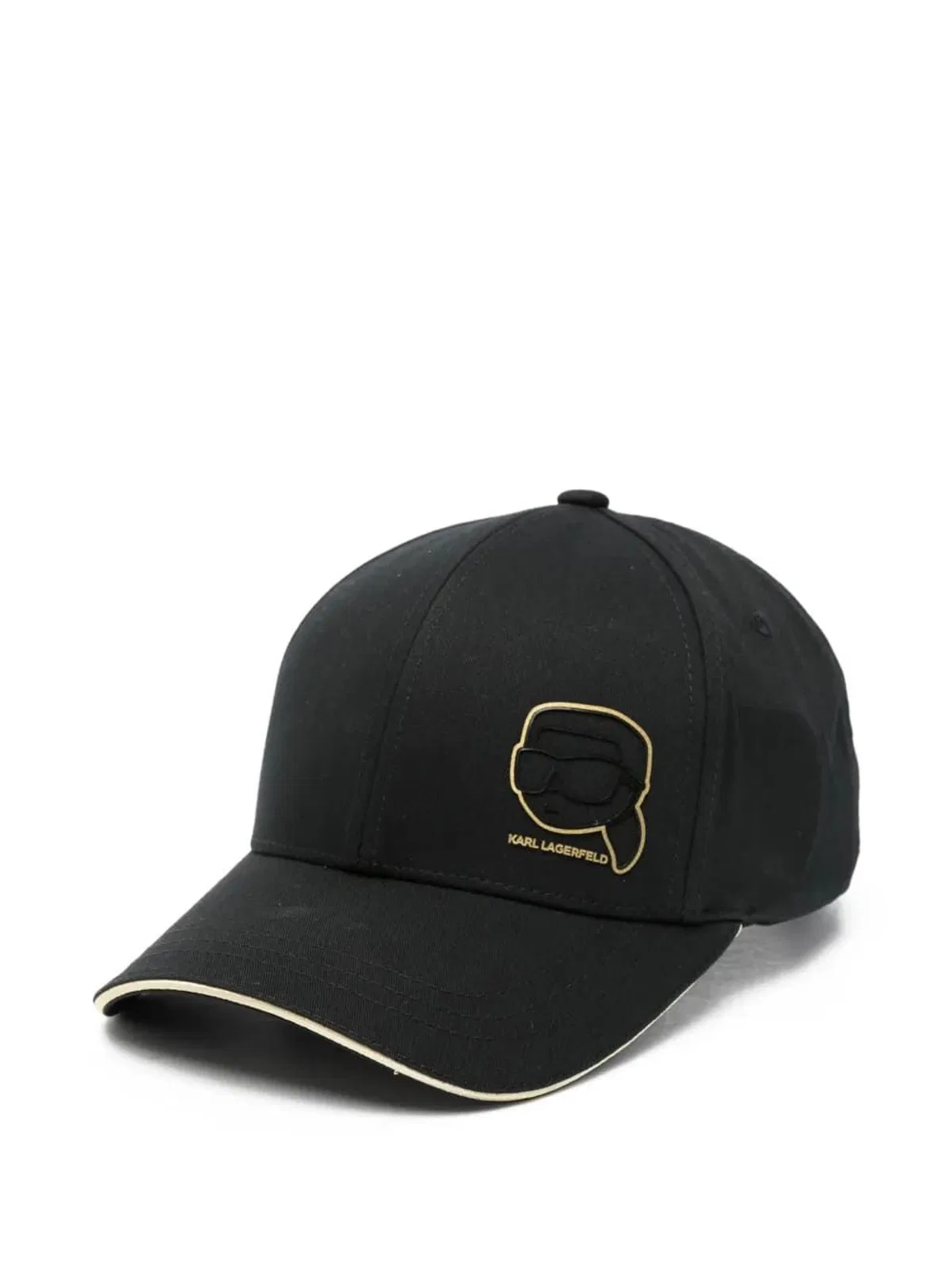Karl Lagerfeld Logo Baseball Cap In Black