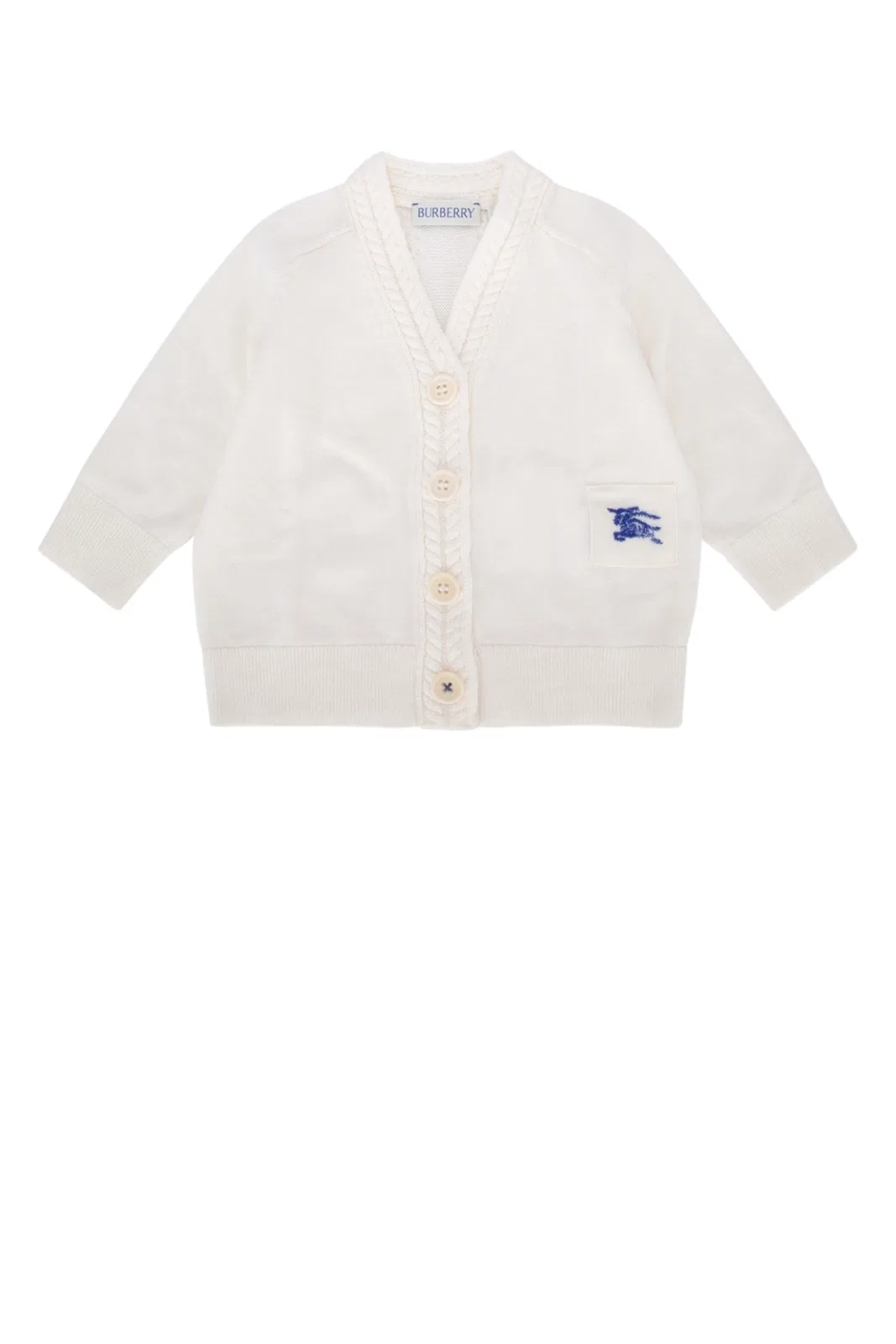Kids Logo Embroidered Knit Cardigan