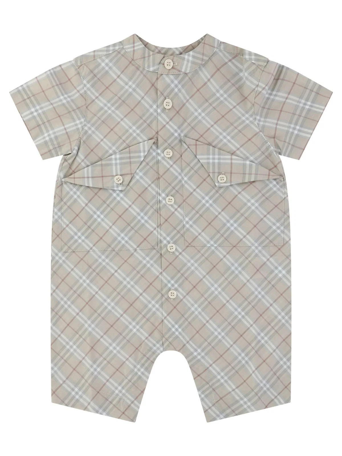 Kids Check Cotton Playsuit