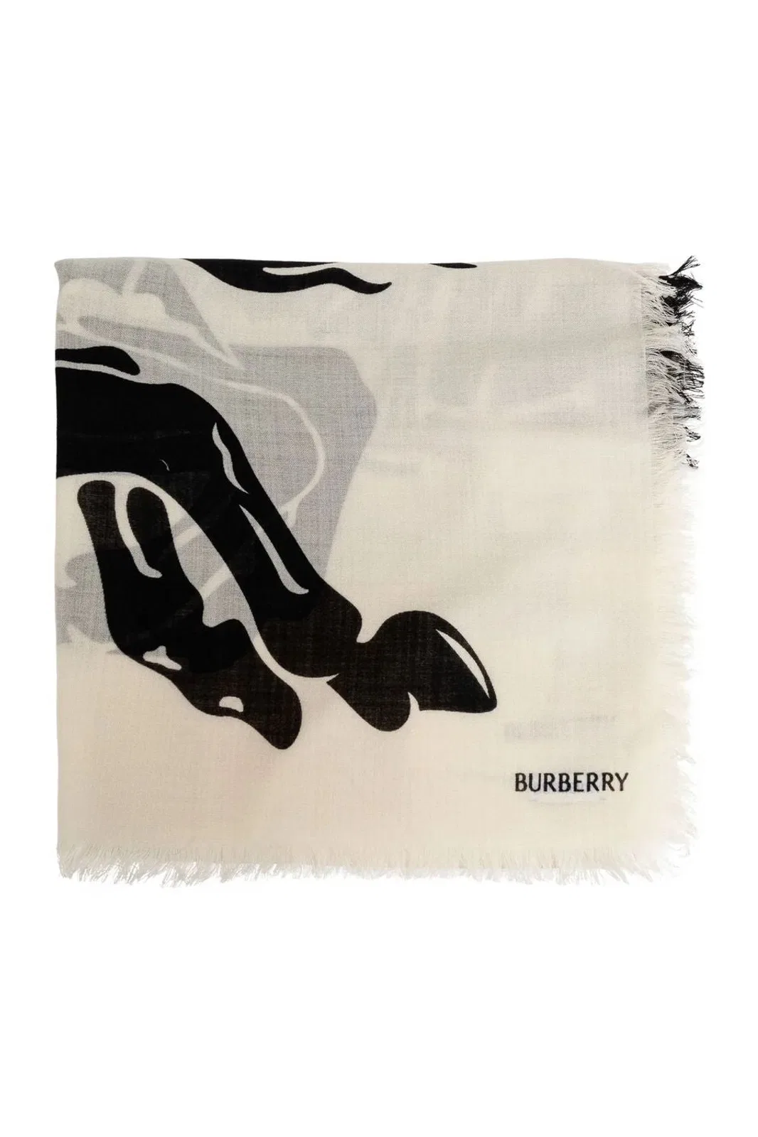 Embroidered Wool Scarf