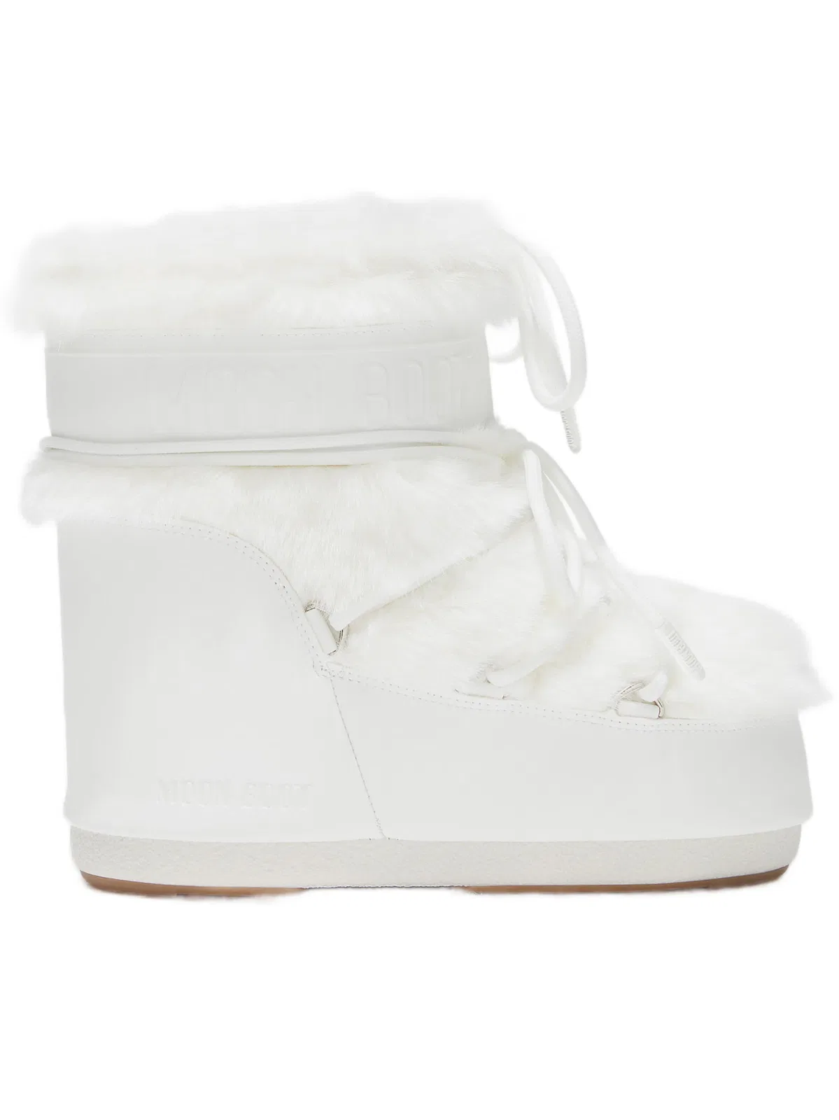 Miu Miu Mb Icon Low Faux Fur In White