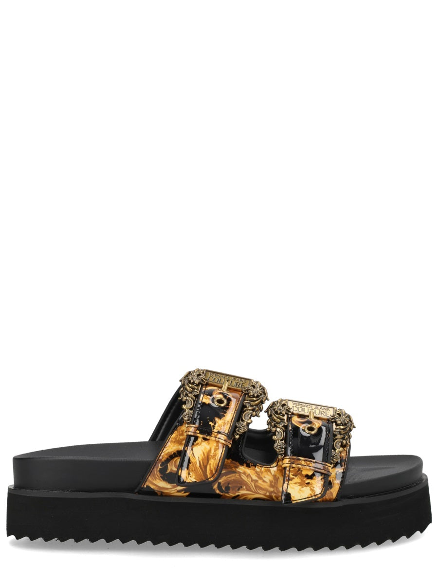 Black Polyurethane Flats