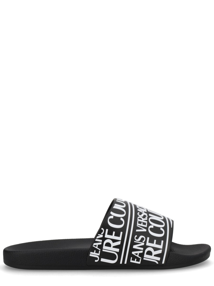 Black Elastane Flats