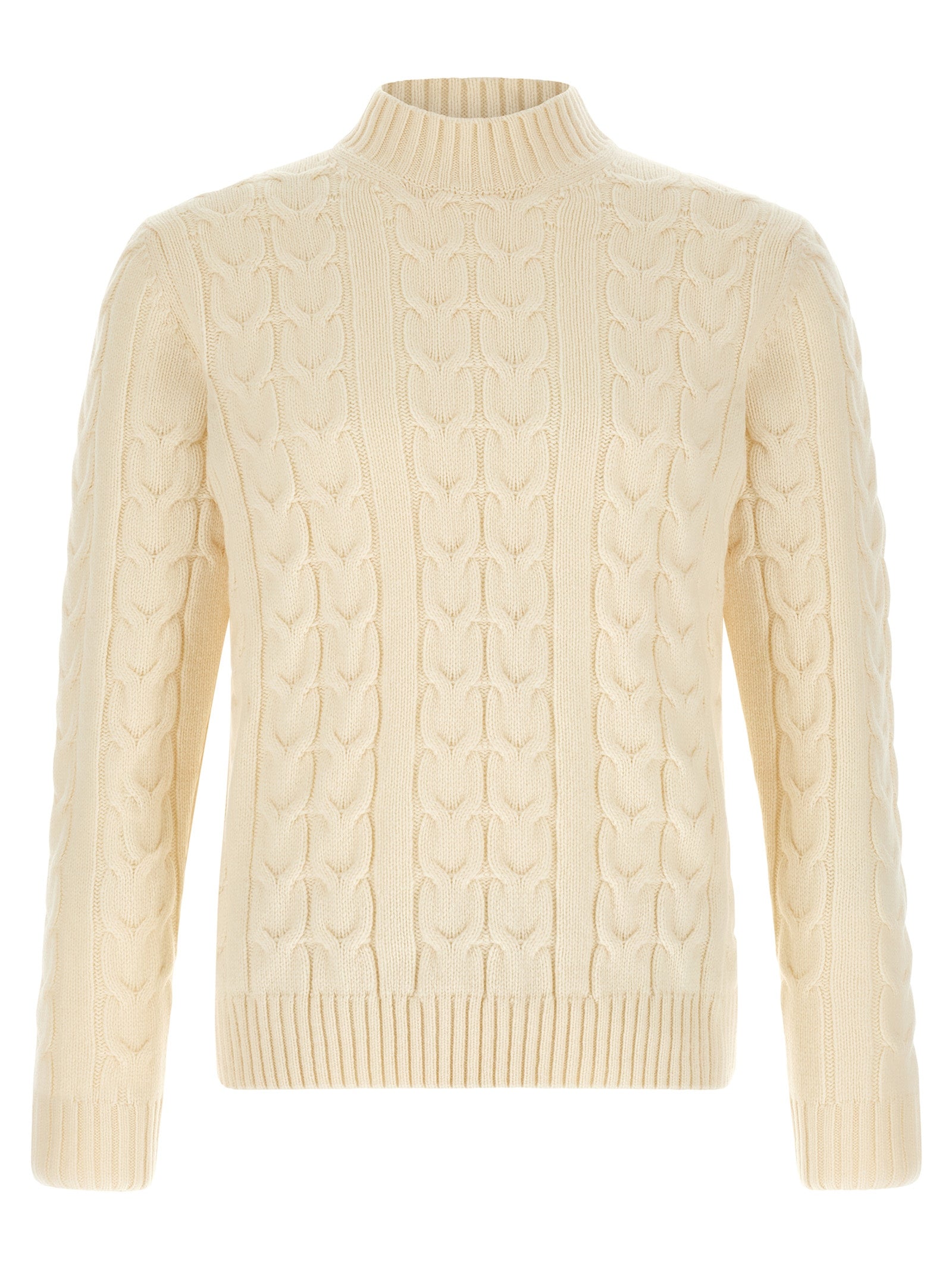 Braided Turtleneck Sweater