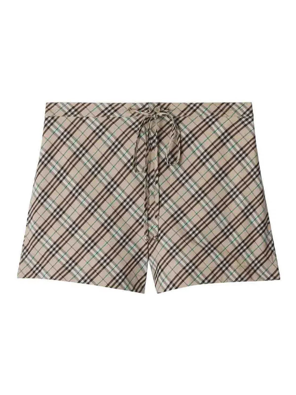 Beige Cotton Shorts