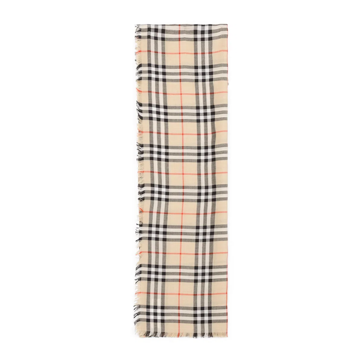 Burberry Embroidered Cashmere Blend Scarf