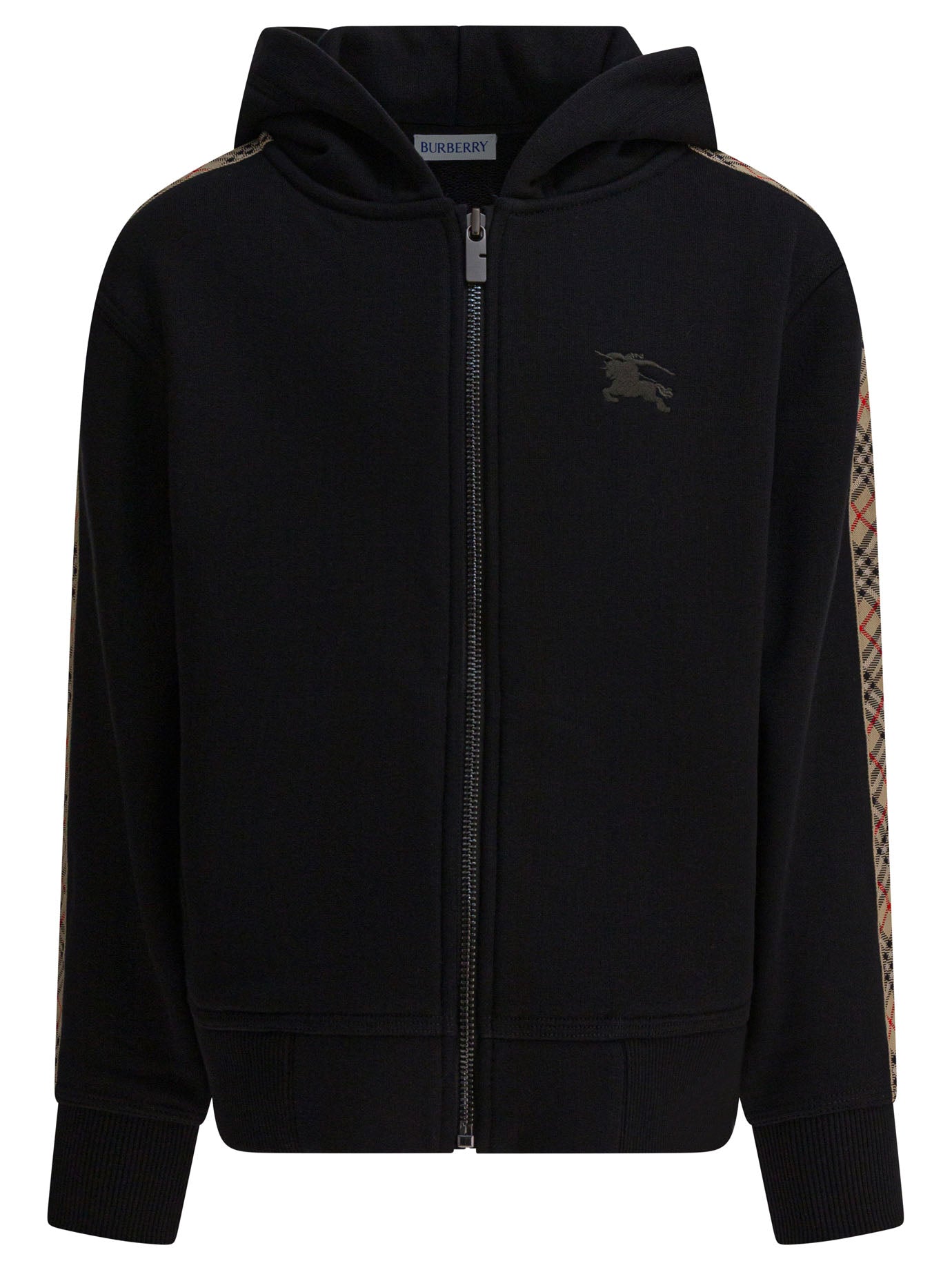 Kids Black Cotton Sweatshirt