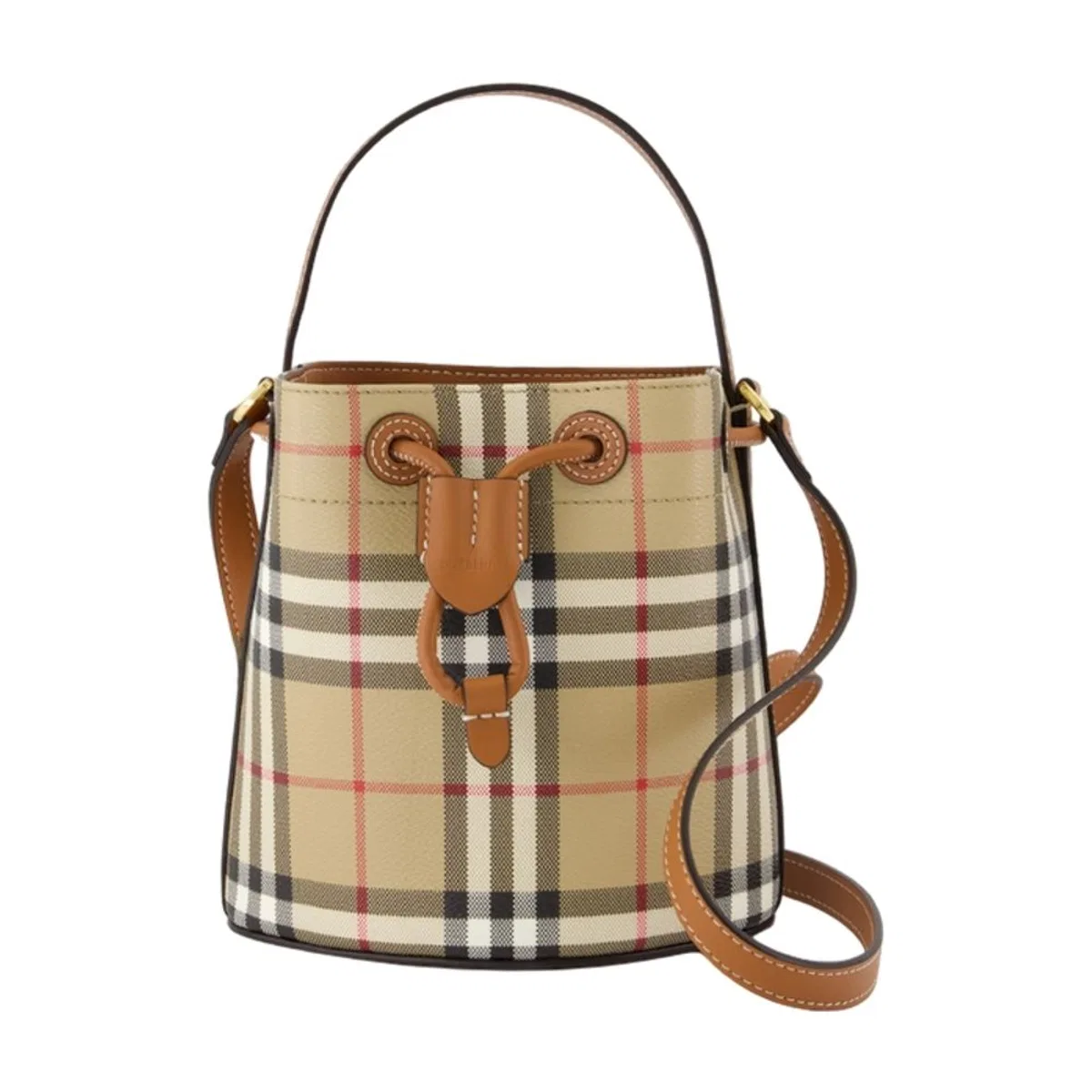 Ll Mini Drawstring Purse -  - Synthetic Leather - Brown