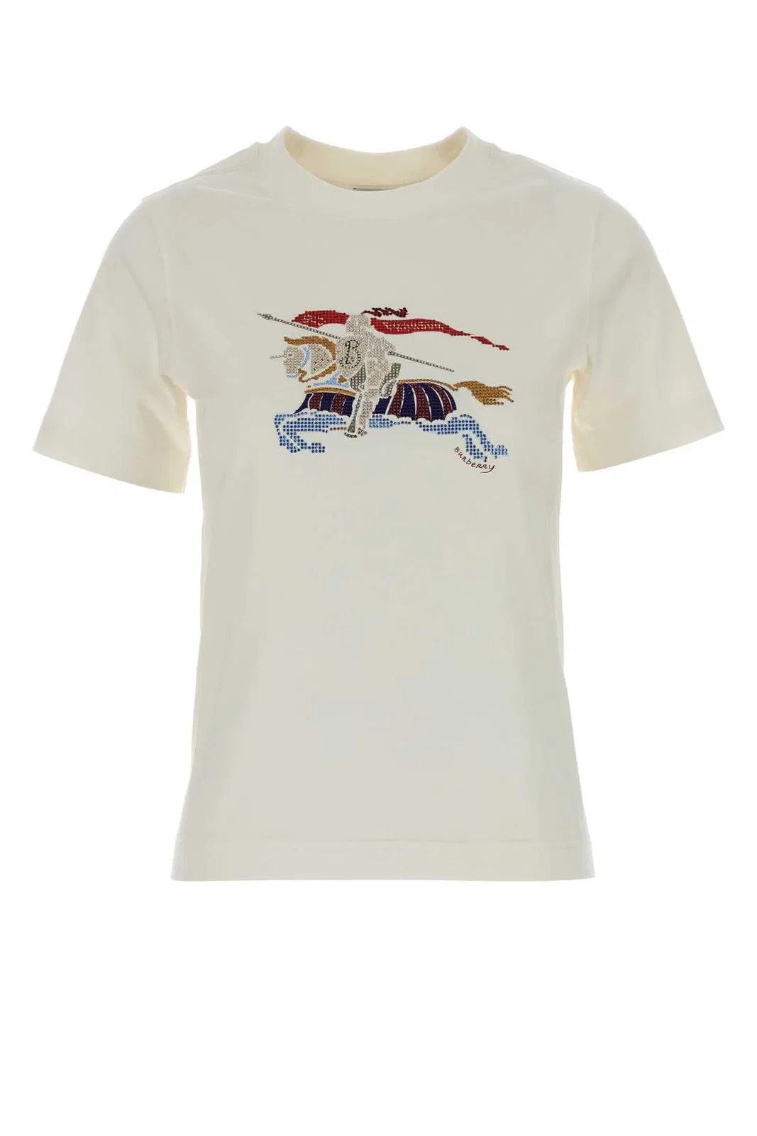 Burberry White Cotton T-Shirt