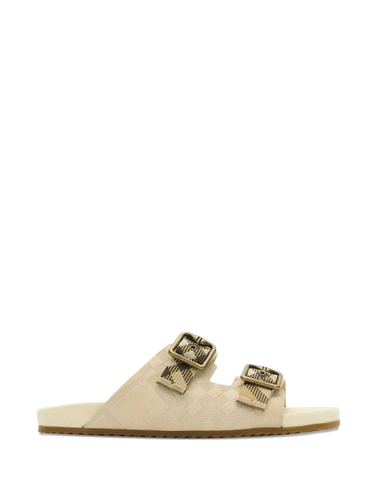 Urchin Beige Sandal, Beige Checked