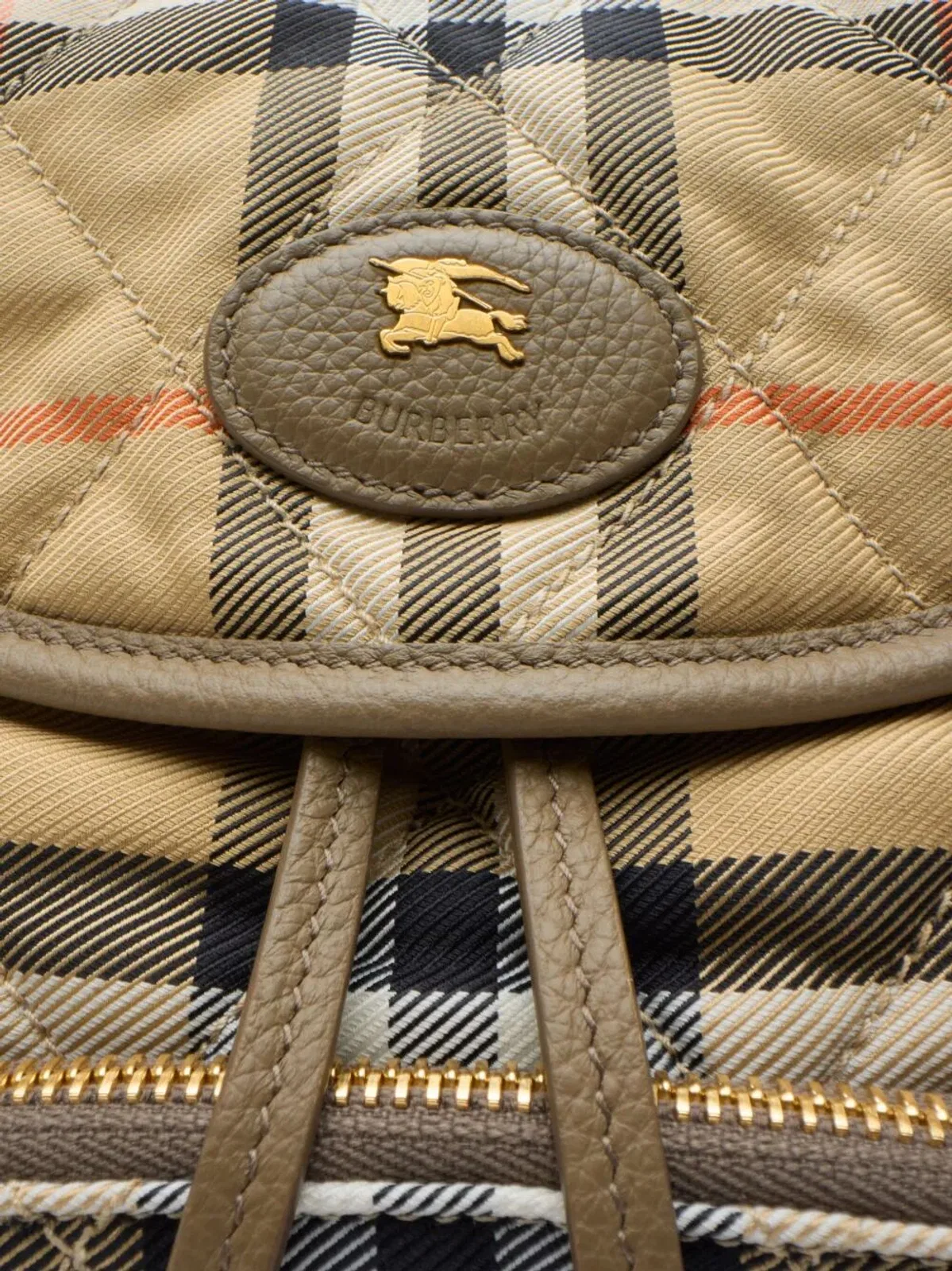Burberry Sand Ip Check Mini Backpack In Beige