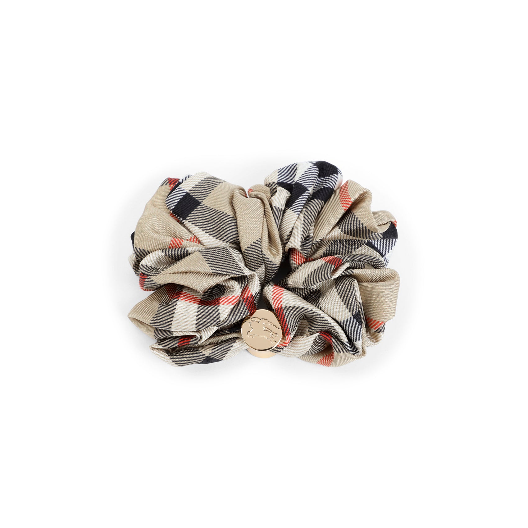 Sand Check Scrunchie