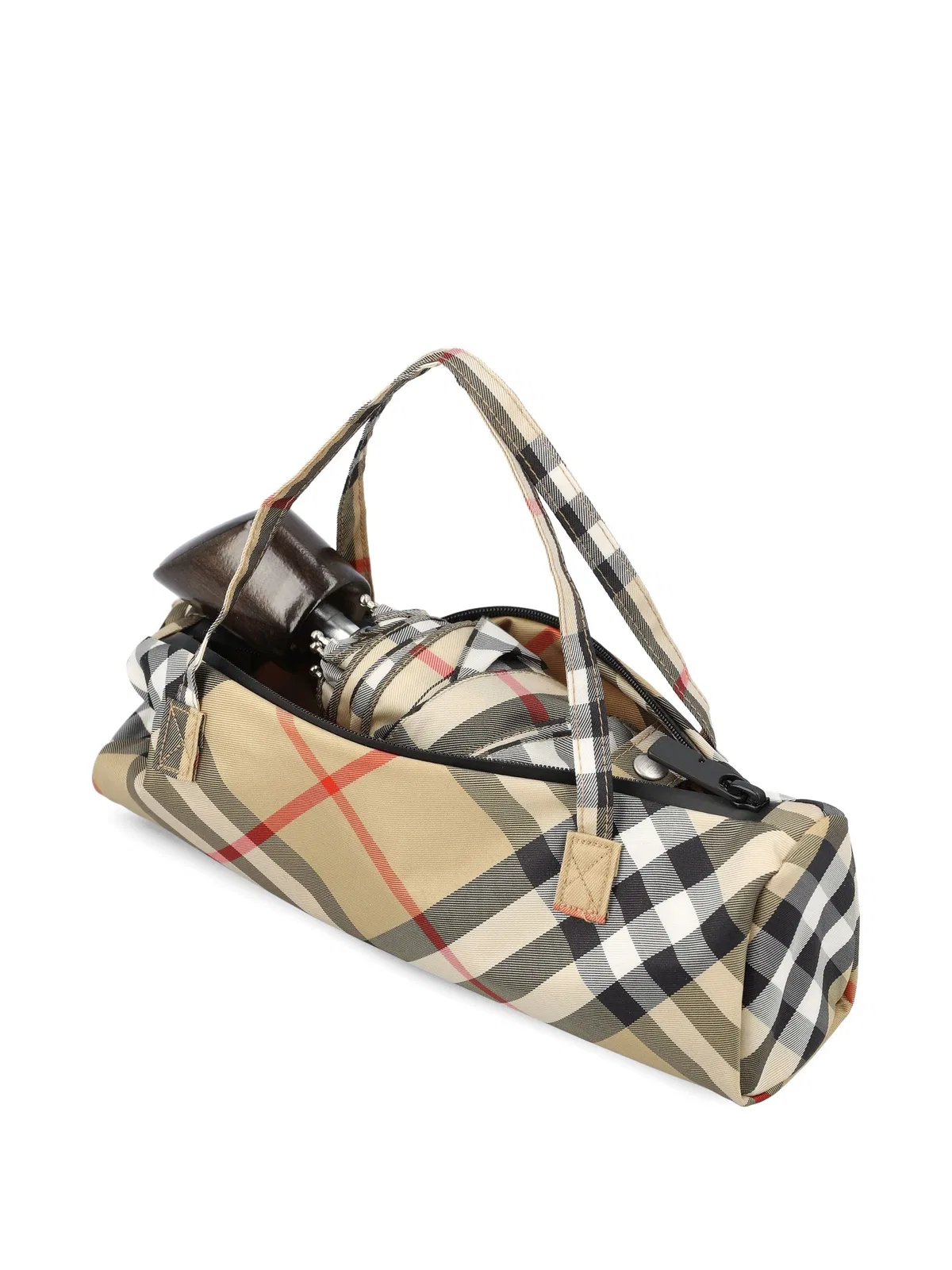 Burberry Sabd Ip Check Compact Umbrella In Multi