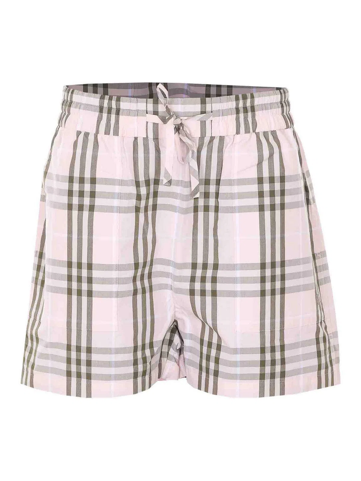 Pink Evelyn Check Shorts