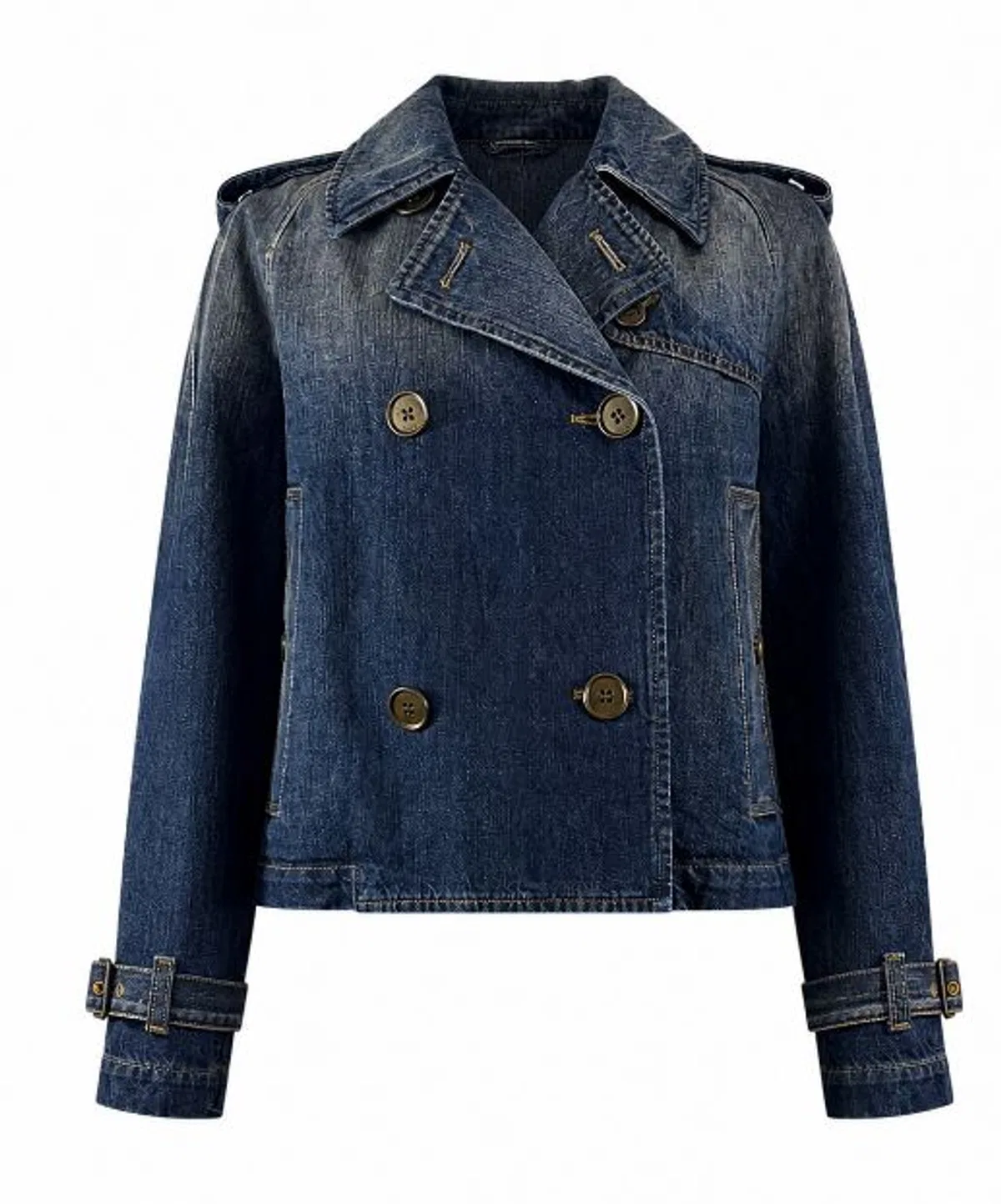 Burberry Mid Blue Cotton Jackets
