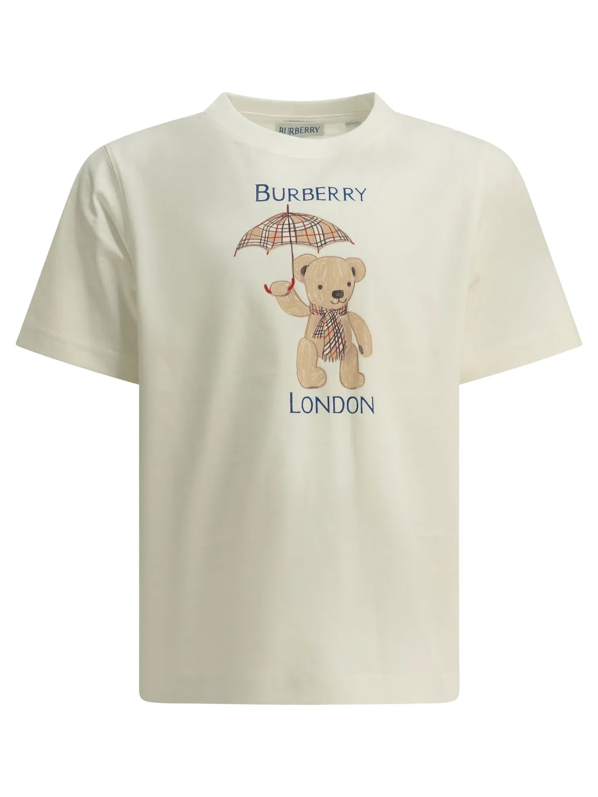 Kids White Cotton T-Shirt