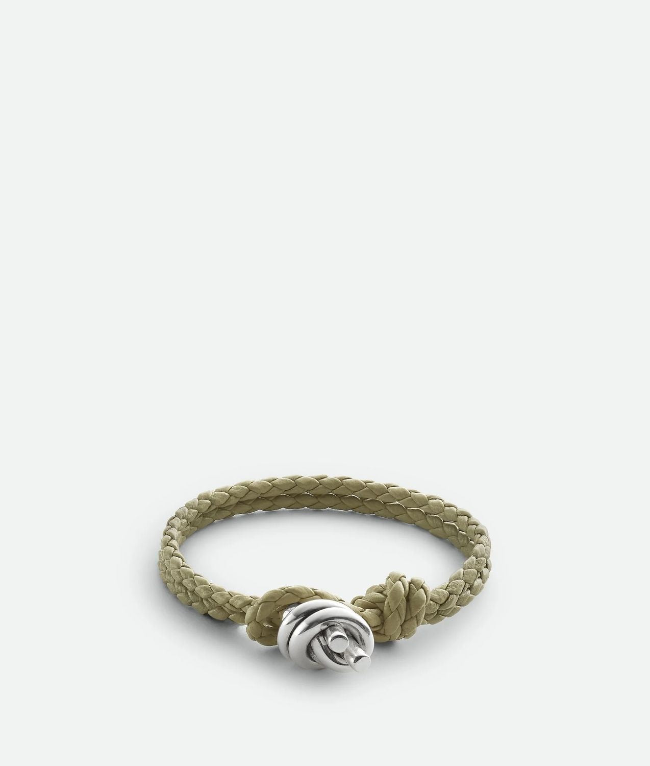 Sterling Travertine Leather Bracelet