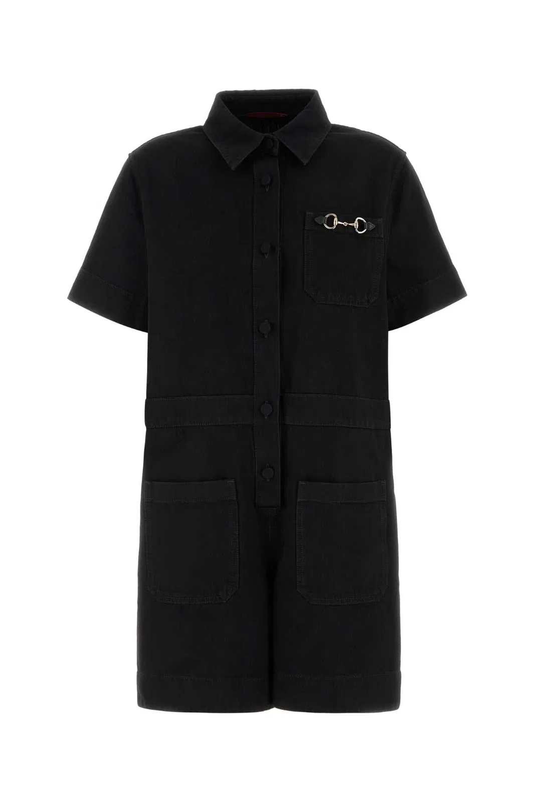 Gucci Black Denim Jumpsuit