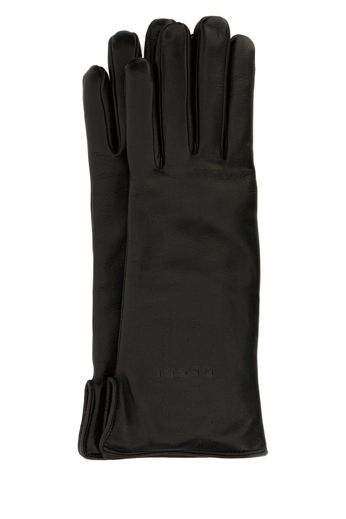 Black Leather Gloves