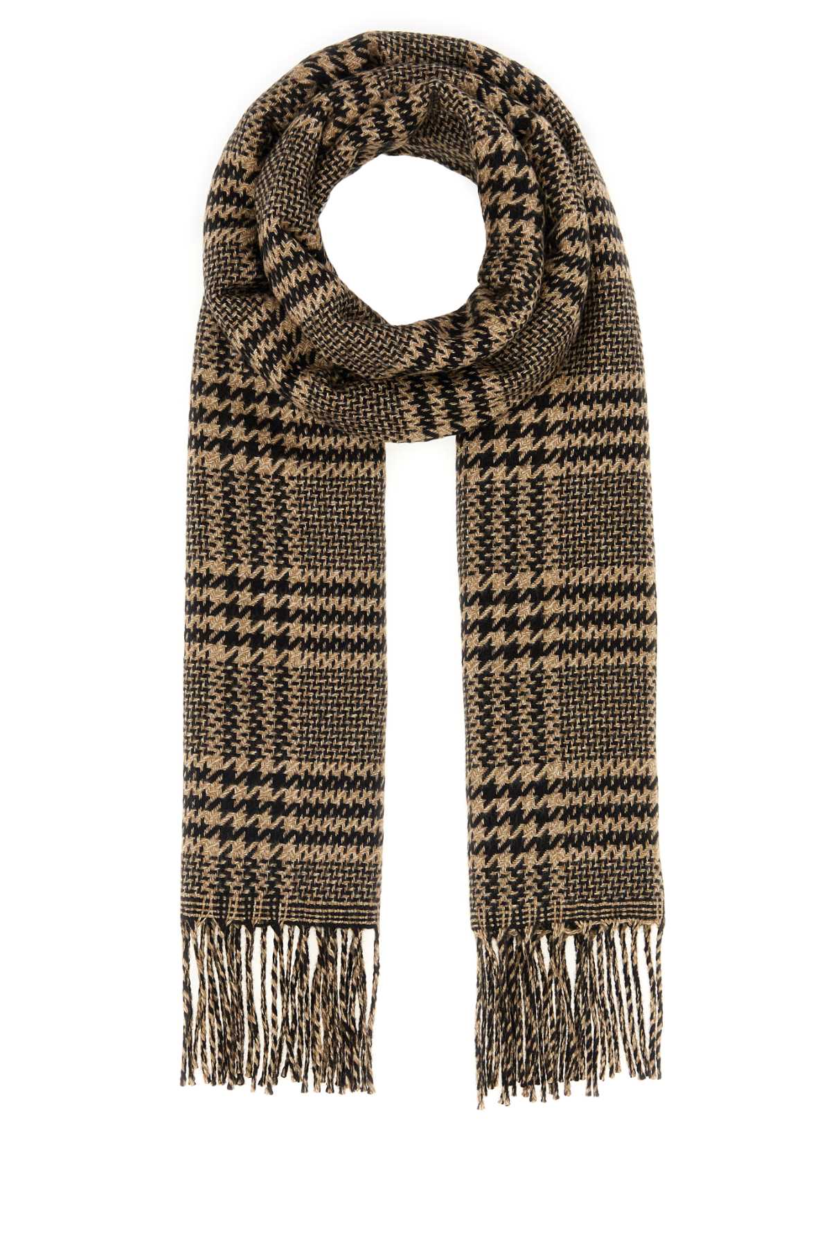 Embroidered Silk Blend Scarf