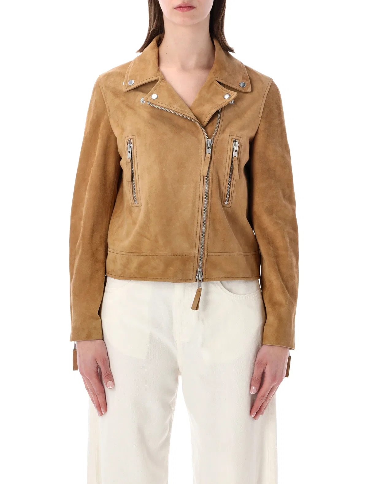 Classic Biker Suede Leather Jacket