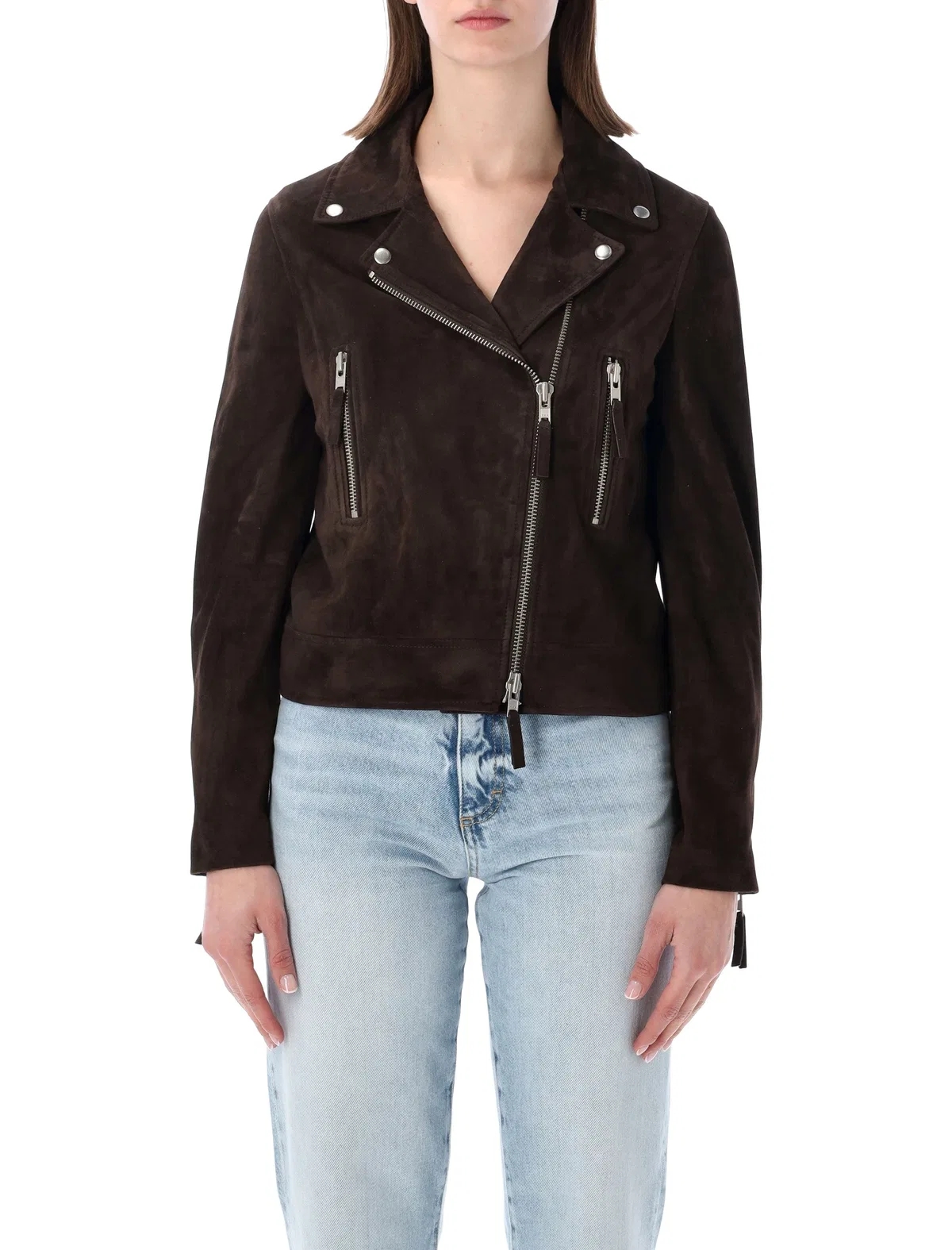 Classic Biker Suede Leather Jacket