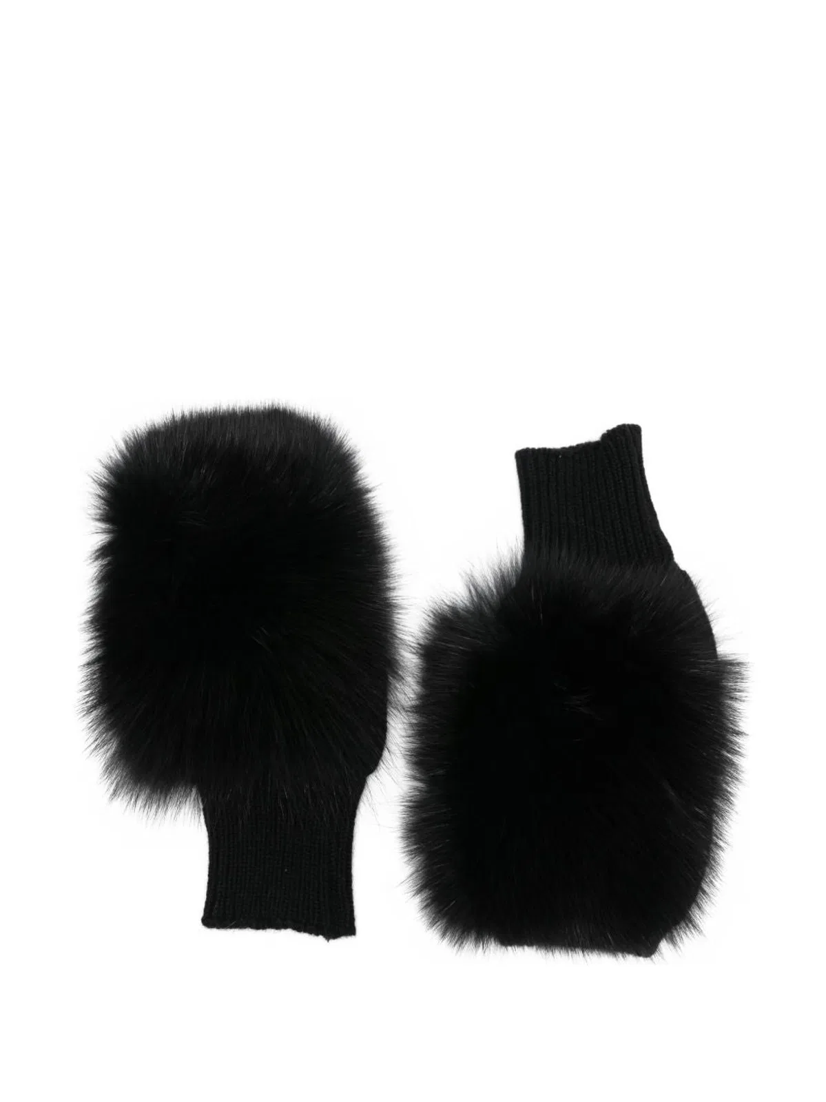 Cashmere Fur Gloves