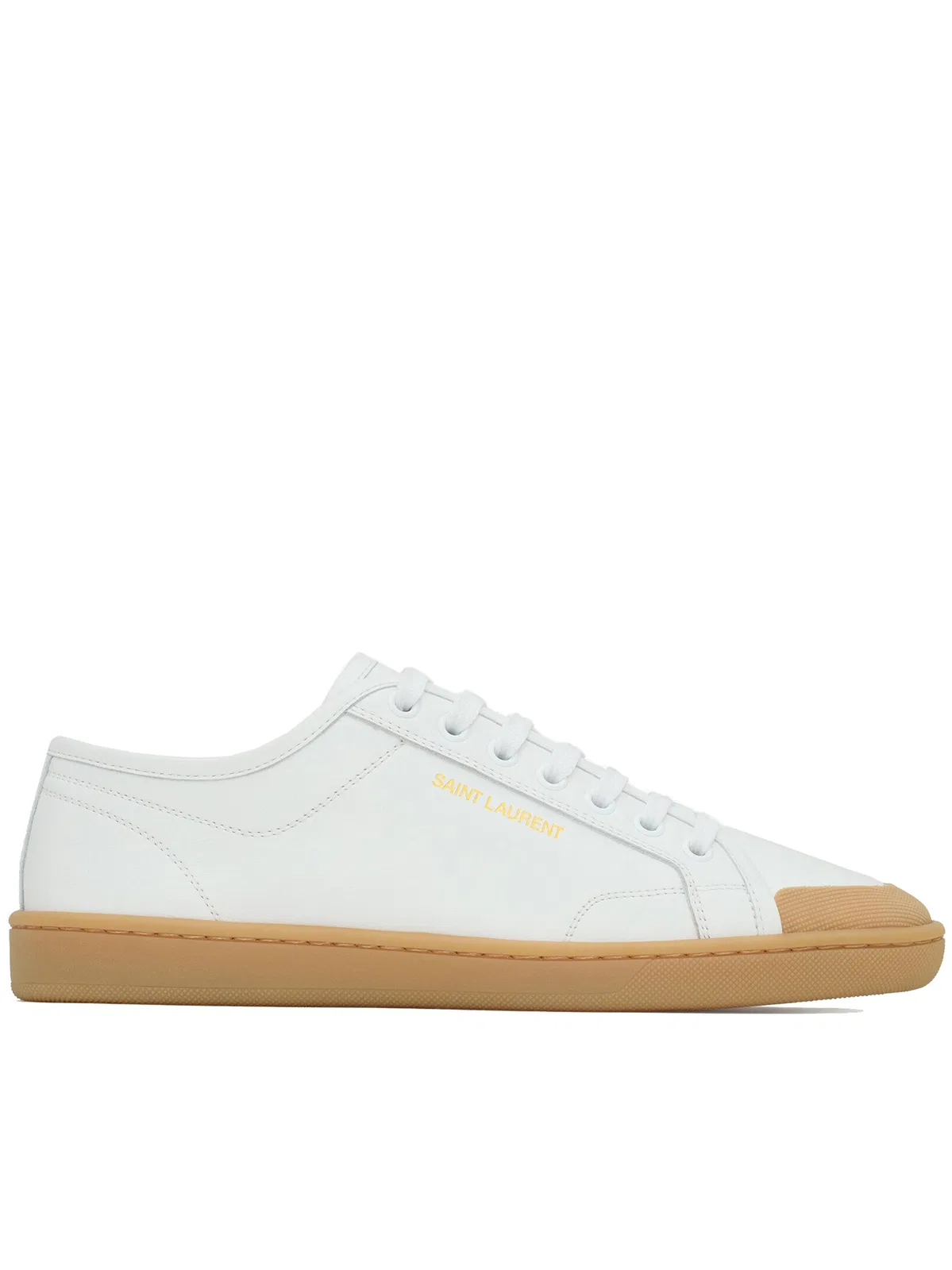 Saint Laurent White Leather Greenwich Sneakers
