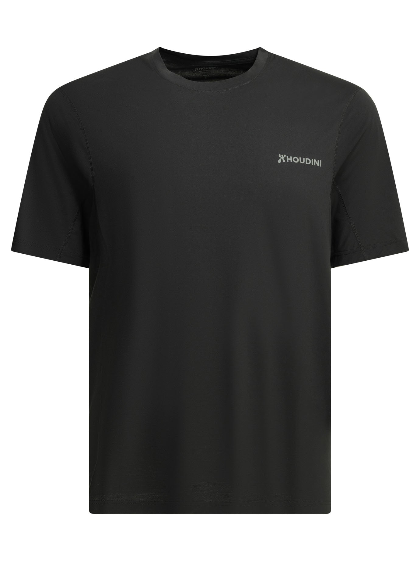 Pace Air Message Black Recycled Polyester Crewneck T-Shirt