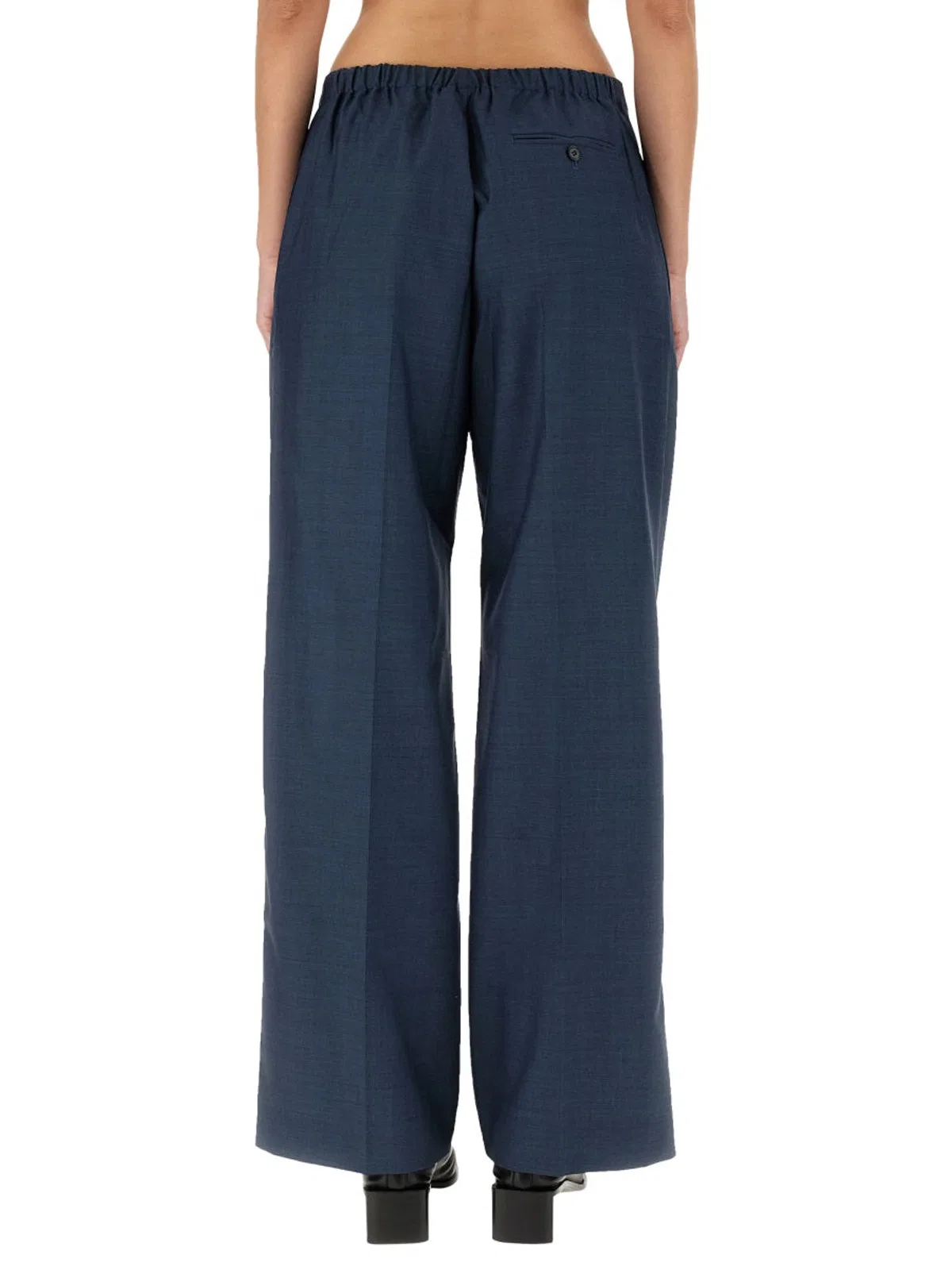 Acne Studios Wool Trousers In Blue