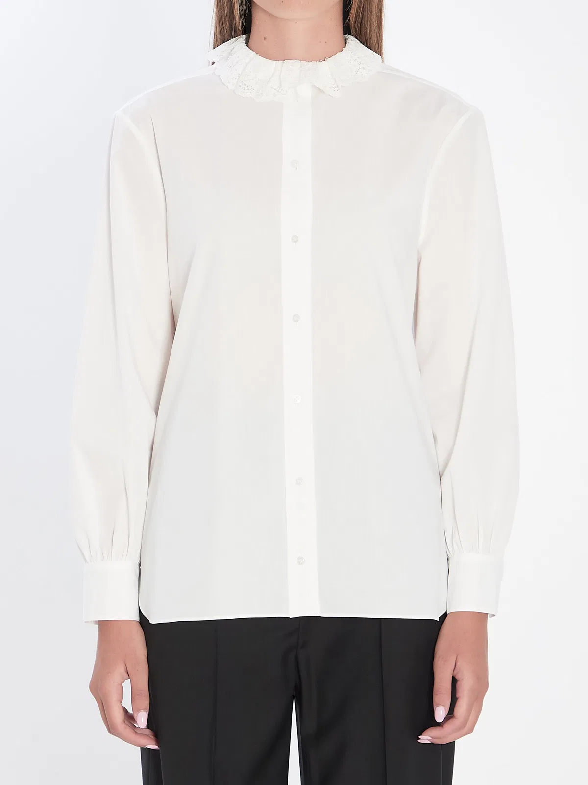 Saint Laurent White Poplin Shirt