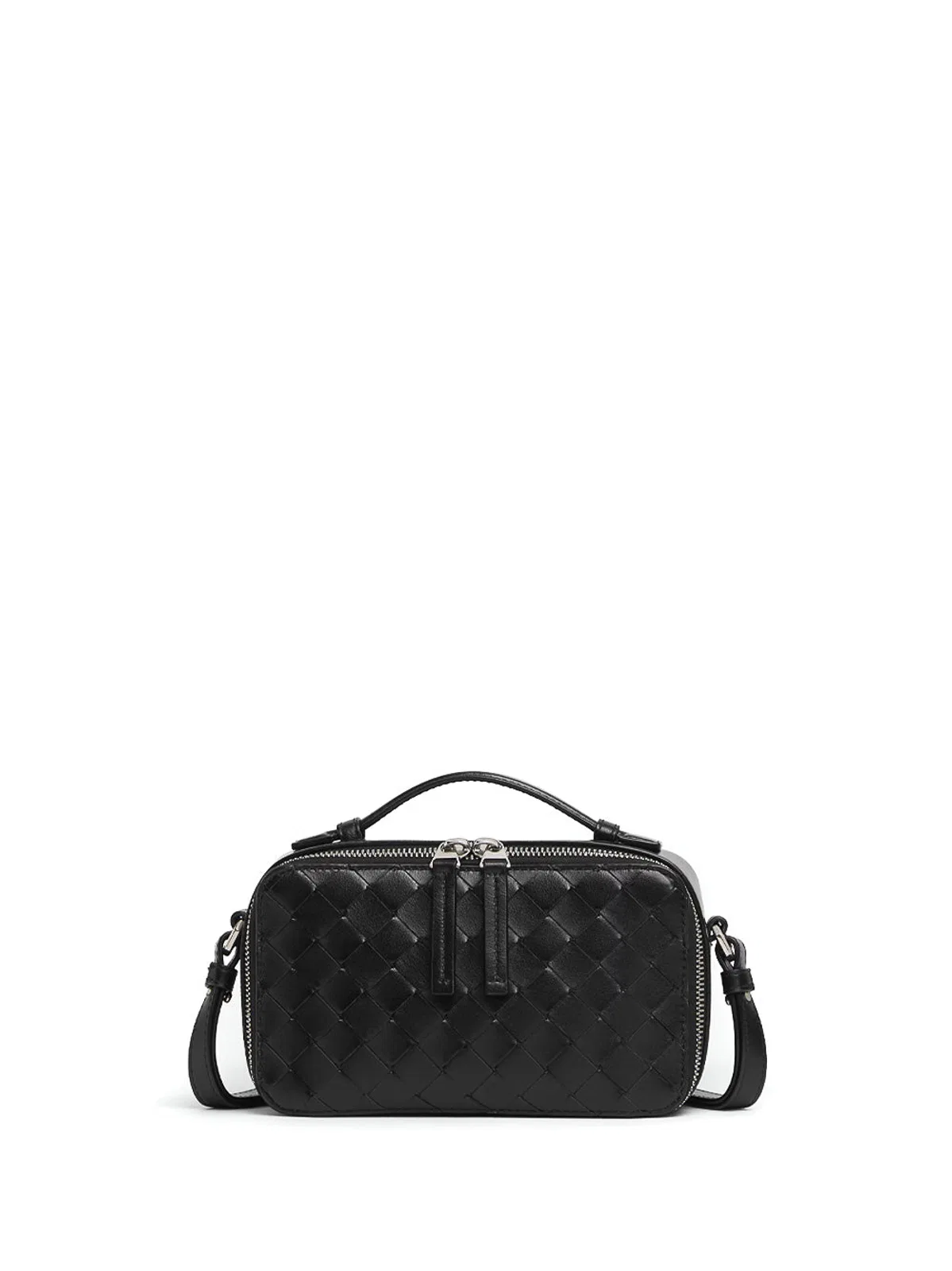 Black Silver Pouch Clutch