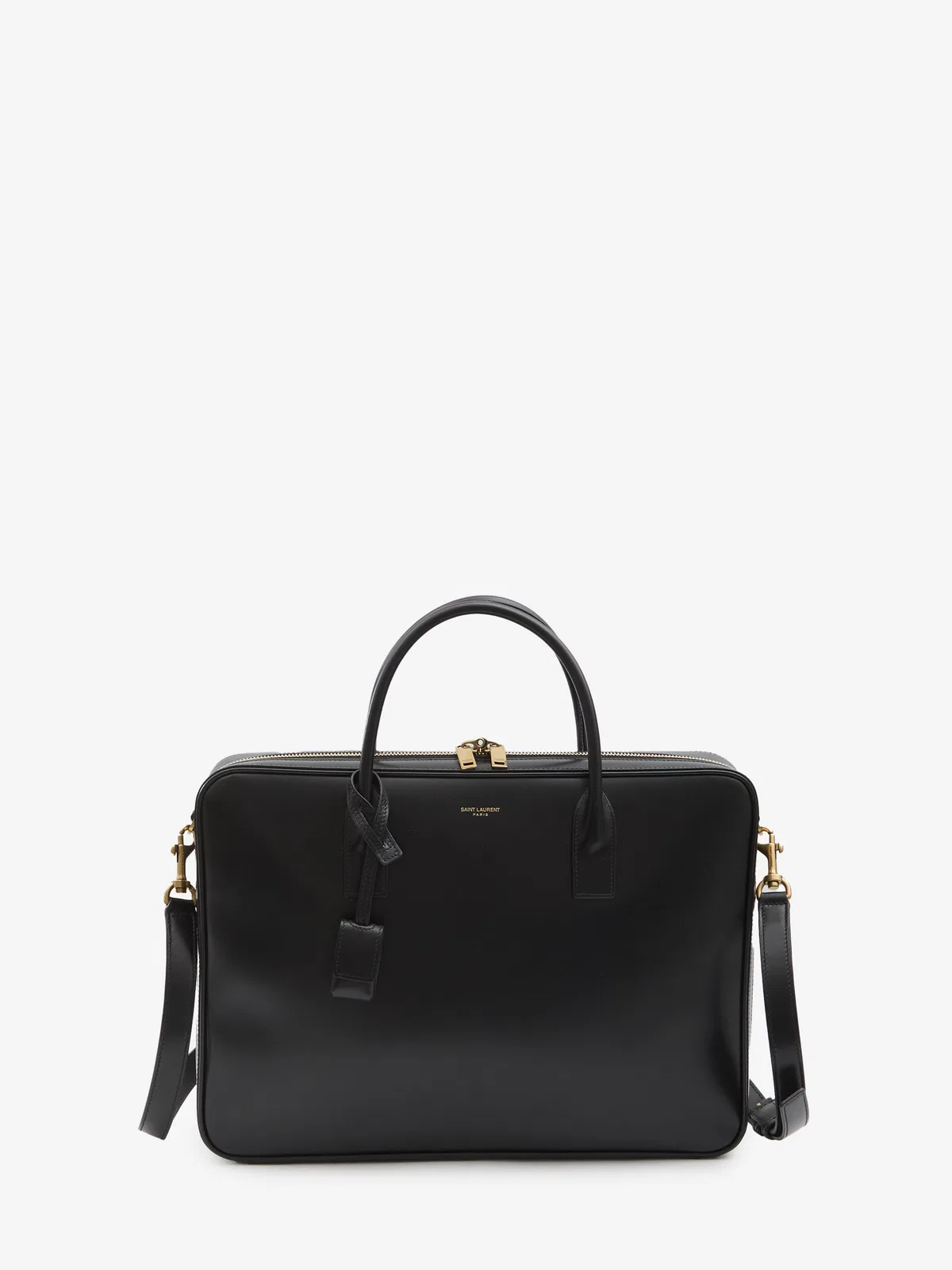 Saint Laurent Black Leather Large Sac De Jour Handbag