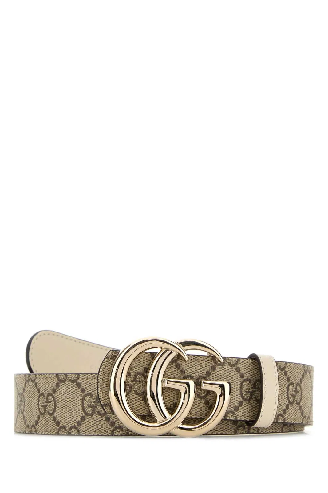 Gucci Reversible Belt Gg Marmont In Beige