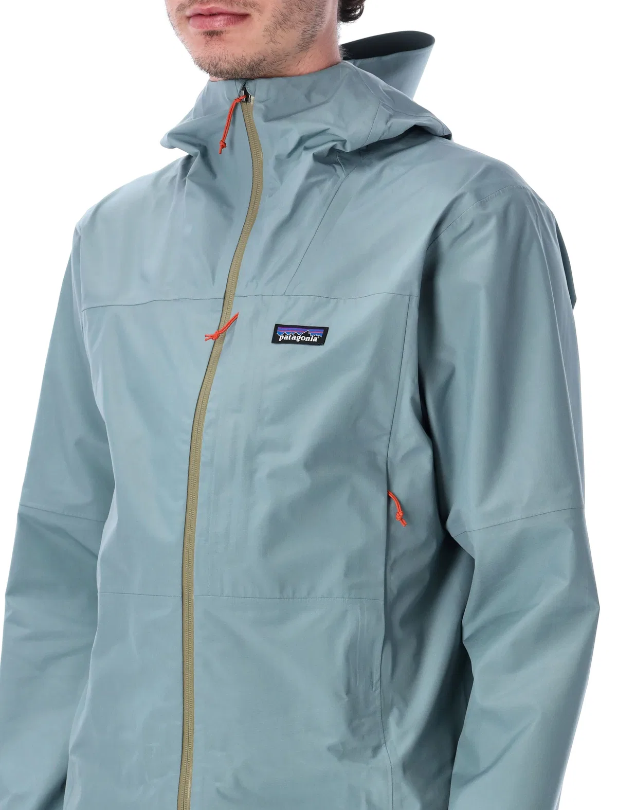 Patagonia Waterproof 3-layer Boulder Fork Jacket With Adjustable Features In Blue