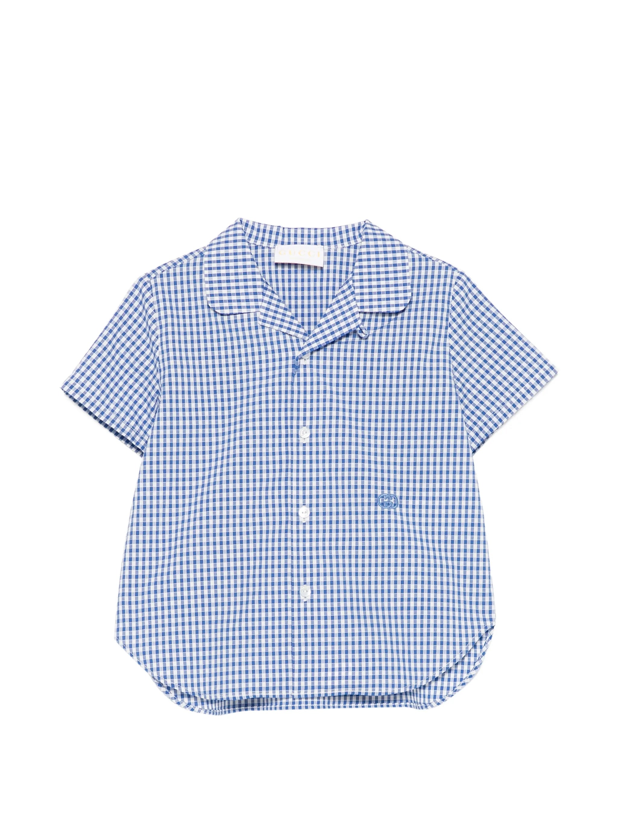 Kids Gingham Cotton Shirt