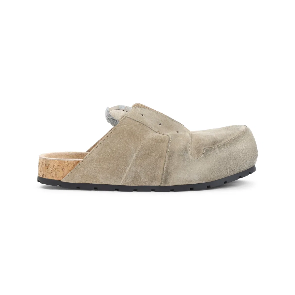 Dumbo Sabot In Distressed Suede Calfskin
