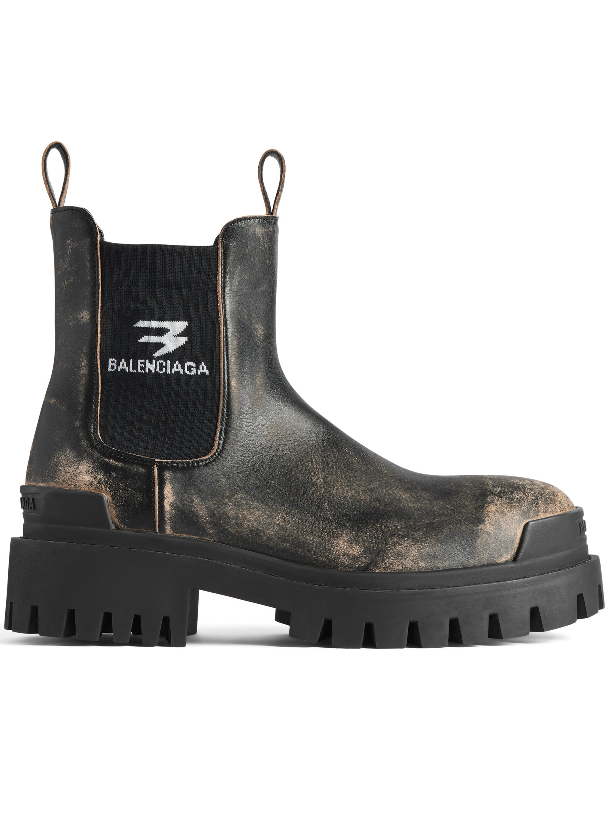 Strike Chelsea Black Calfskin Boots