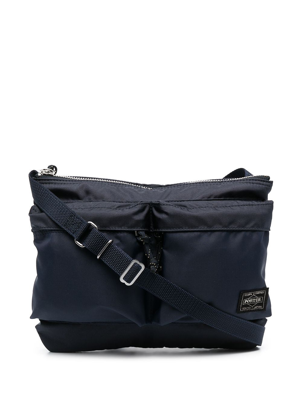 Blue Nylon Shoulder Bag