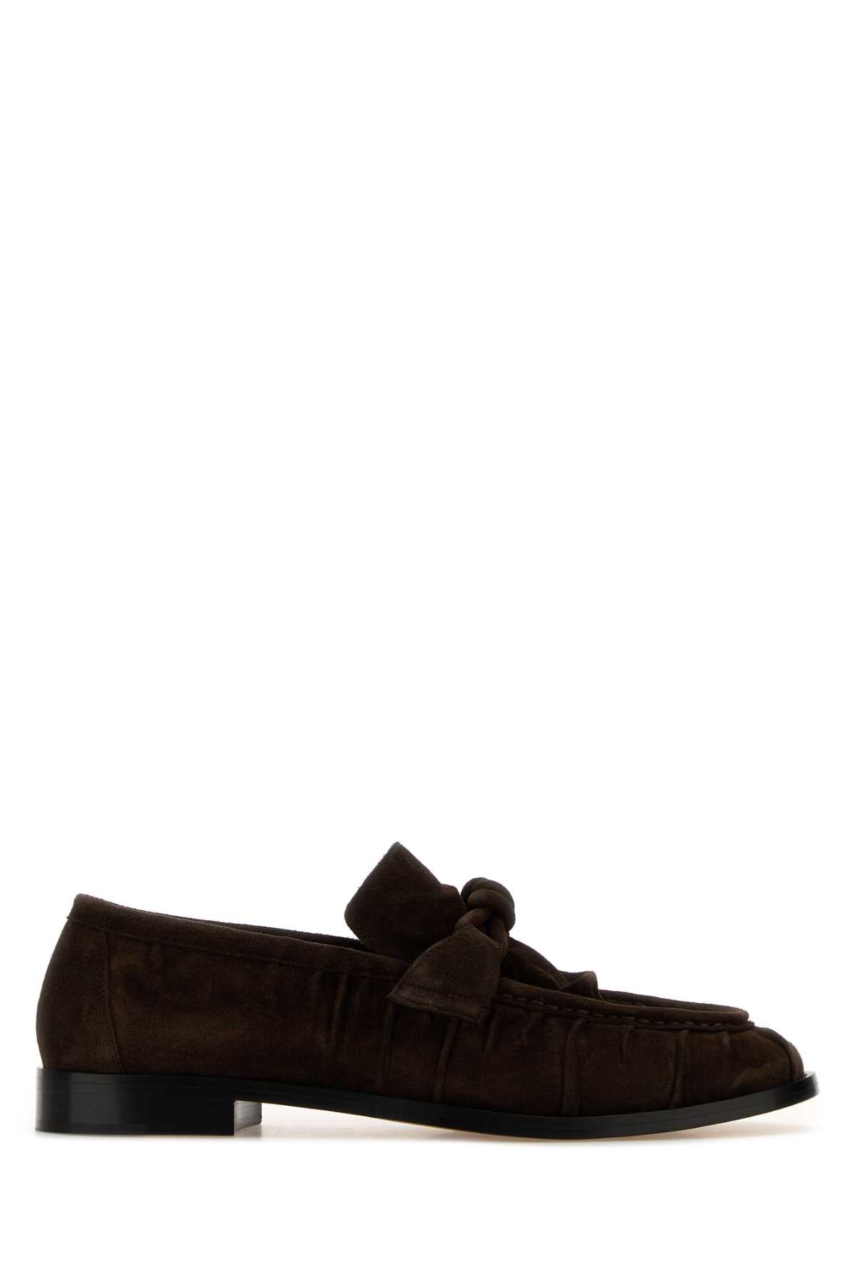 Dark Brown Suede Astaire Loafers