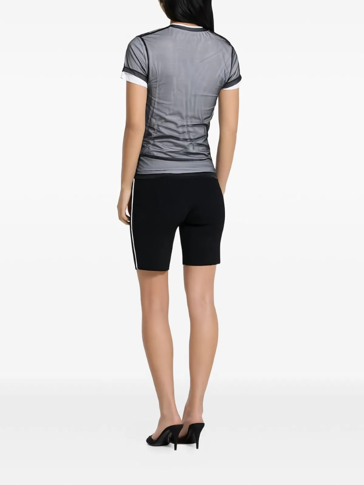 Gucci Double-layer Soft T-shirt With Interlocking G Graphic In Blue