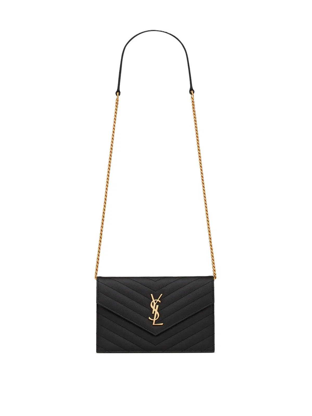 Saint Laurent Cassandre Envelope Chain Wallet