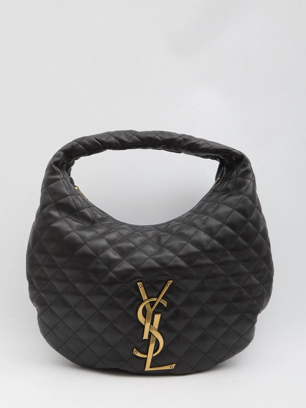 Saint Laurent Black Nappa Leather Icare Shoulder Bag